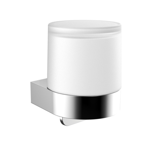 emco flow Einhand-Seifenspender Glasteil satiniert, chrom, 272100101