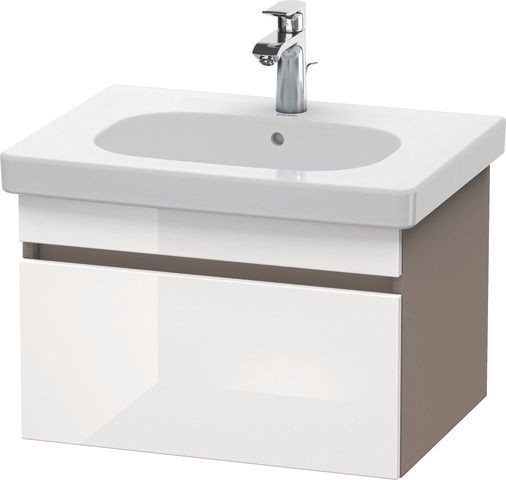 Duravit DuraStyle Waschtischunterbau wandhängend Weiß & Basalt Hochglanz & Matt 600x453x398 mm - DS6