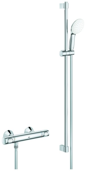 GROHE Thermostat-Brausebatterie Grohtherm 500 34797_1 mit Brausegarnitur 900mm chrom, 34797001