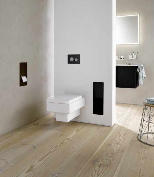 emco Bürstengarnitur-Modul asis 2.0 Unterputz, 497 mm, schwarz matt ohne Einbaurahmen,973428531