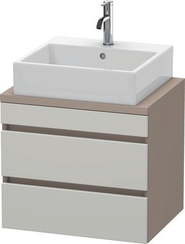 Duravit DuraStyle Konsolenwaschtischunterbau wandhängend Betongrau & Basalt Matt 600x478x512 mm - DS