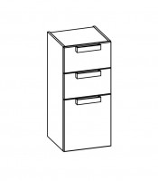 Artiqua DIMENSION 111 Artiqua DIMENSION 111 Midischrank B:400mm 2 Auszüge 1 Tür