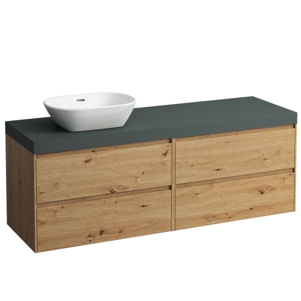 Laufen Waschtischunterschrank und Waschtisch-Platte LANI 495x1570x580