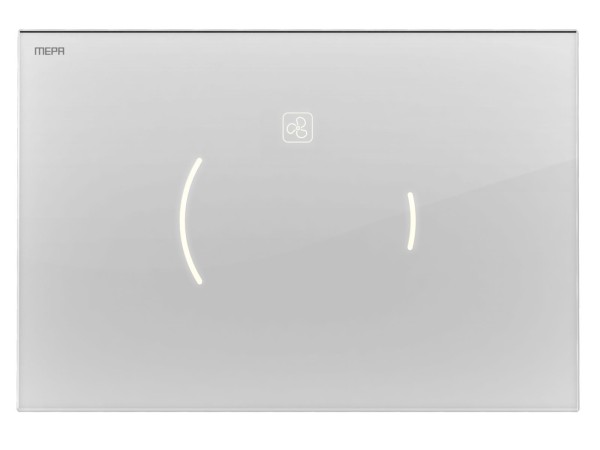 MEPA Zero Lumo A31 Betätigungsplatte Glas weiß TEG Ersatz, 718375