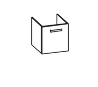 Vorschau: Artiqua 411 Vorschau: Artiqua 411 Waschtischunterschrank für Darling New 049953, Stahlgrau, 411-WUT-D49-L-7142-88