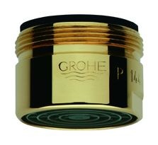 Grohe Mousseur 13927 Durchflussklasse C 30l/min 3 bar AG M28x1 gold, 13927G00