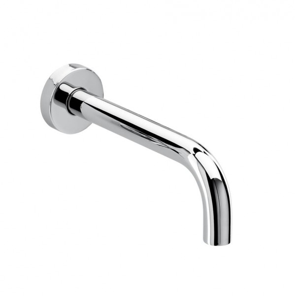 Herzbach Living Wandauslauf rund 250 mm, runde Rosette chrom, 11.451400.2.01