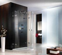 HSK Atelier Pur AP.45 HSK Atelier Pur AP.45 Halbkreisdusche 1100 x 900 mm, 2 Drehtüren und 2 Seitenteile
