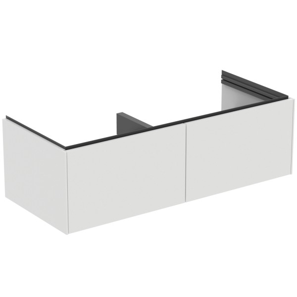 Ideal Standard Doppelwaschtisch-Unterschrank Conca 2 Auszüge o.Platte 1200x505x370mm Weiss, T5516Y1