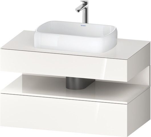 Duravit Qatego Konsolenwaschtischunterbau wandhängend Weiß Hochglanz 1000x550x600 mm - QA47310222200