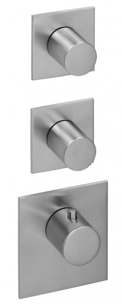 Herzbach Logic XL iX 2 Farbset 3 Blenden eckig 3 Griffe rund gebürstet, 11.522015.1.09