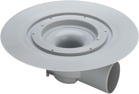 Viega Bodenablauf Advantix 4955.25 in 100mm Kunststoff grau