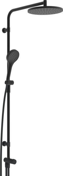 Hansa Kopfbrause-Set HANSAVIVA 4418, 3-strahlig Matt-Schwarz, 4418030033