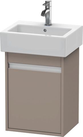 Duravit Ketho Waschtischunterbau wandhängend Basalt Matt 400x320x550 mm - KT6630L4343