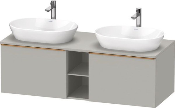 Duravit D-Neo Konsolenwaschtischunterbau wandhängend Betongrau Matt 1400x550x459 mm - DE4950B0407000