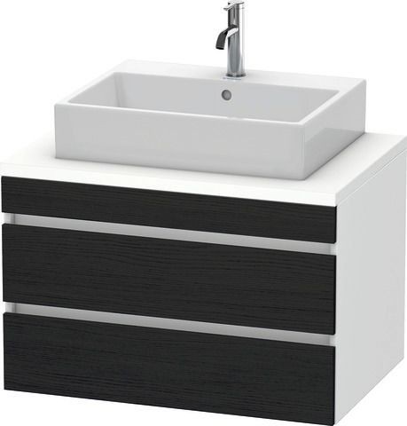 Duravit DuraStyle Konsolenwaschtischunterbau wandhängend Eiche Schwarz & Weiß Matt 800x548x512 mm -