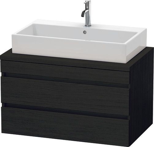 Duravit DuraStyle Konsolenwaschtischunterbau wandhängend Eiche Schwarz Matt 900x548x512 mm - DS53180