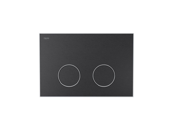 MEPA Frame Betätigungsplatte 2-Mengen Schwarz-Mattweiß, 421051