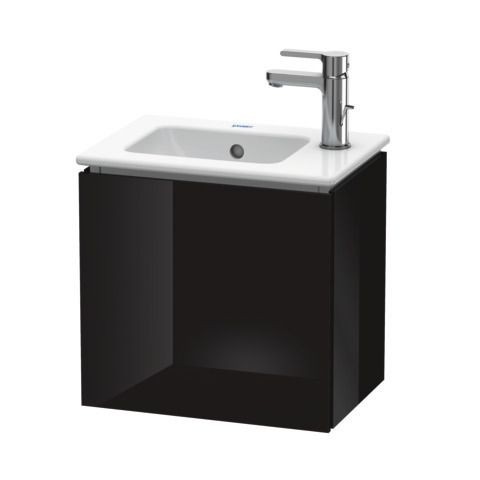 Duravit L-Cube Waschtischunterbau wandhängend Schwarz Hochglanz 420x294x400 mm - LC6272R4040