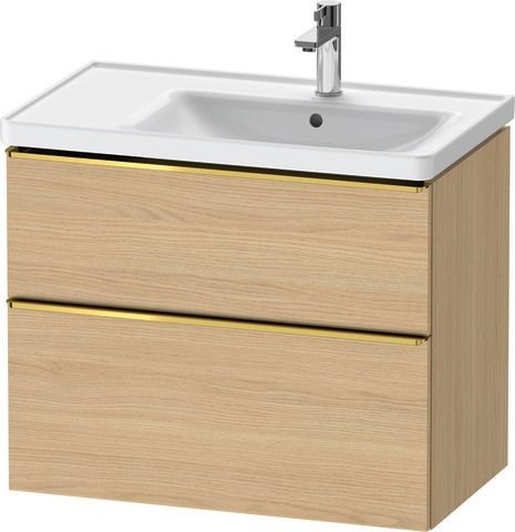 Duravit D-Neo Waschtischunterbau wandhängend Natur Eiche Matt 784x452x625 mm - DE4358034300000