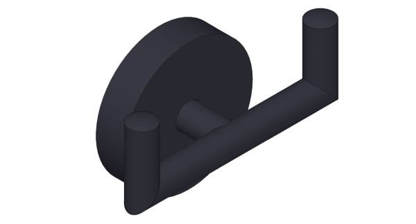 Giese Haken schwarz matt, 33048-14