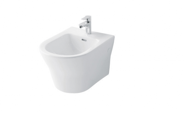 TOTO MH Wand-Bidet mit Hahnloch und Überlauf, BW10045G1