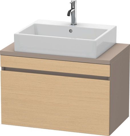 Duravit DuraStyle Konsolenwaschtischunterbau wandhängend Natur Eiche & Basalt Matt 800x478x512 mm -
