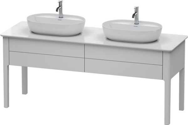 Duravit Luv Konsolenwaschtischunterbau bodenstehend Nordic Weiß Seidenmatt 1733x570x743 mm - LU9562B