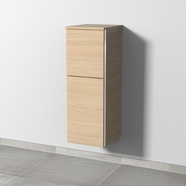 Sanipa 3way Mittelschrank mit 1 Tür und 1 Auszug, Eiche-Nordic, BR12448