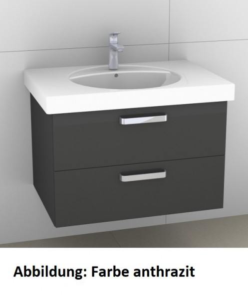 Artiqua 413 Waschtischunterschrank für Preciosa 124280, 124282 Sangallo Grau quer, 413-WU2L-K39-7154