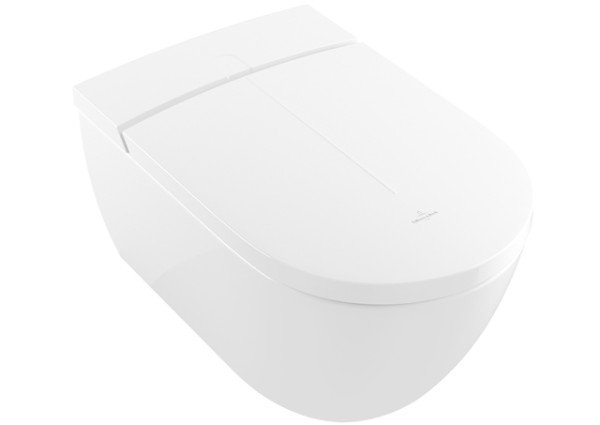 Villeroy & Boch Dusch-WC spülrandlos ViClean-I200 595 x385x400mm Oval Weiss Alpin CeramicPlus