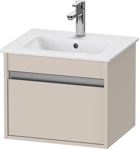Duravit Ketho Waschtischunterbau wandhängend Taupe Matt 500x412x410 mm - KT640409191