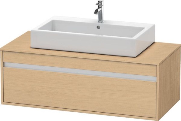 Duravit Ketho Konsolenwaschtischunterbau wandhängend Natur Eiche Matt 1200x550x426 mm - KT669603030