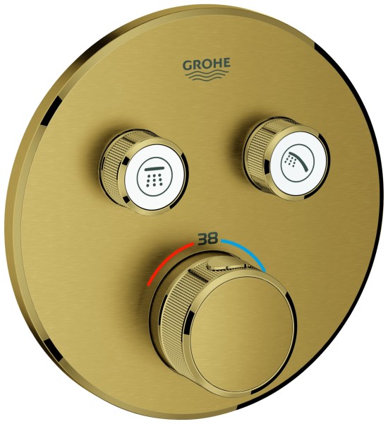 GROHE Thermostat Grohtherm SmartControl 29119 FMS rund 2 ASV cool sunrise geb., 29119GN0