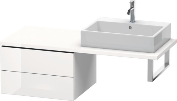 Duravit L-Cube Unterschrank für Konsole Weiß Hochglanz 620x547x400 mm - LC583802222