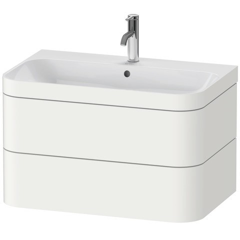 Duravit Happy D.2 Plus c-bonded Set wandhängend Weiß Seidenmatt 775x490x480 mm - HP4637O3636