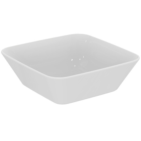Ideal Standard Schale CONNECT AIR, quadratisch, o.Hl., o.Ül., 400x400x135mm, Weiß m. IP, E0347MA