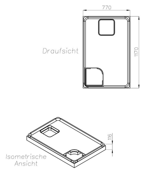 Neuesbad Wannenträger für Kaldewei Superplan SF NEU 120x80x2,5