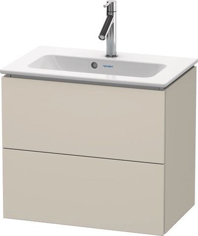 Duravit L-Cube Waschtischunterbau wandhängend Taupe Supermatt 620x391x550 mm - LC625608383