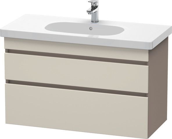 Duravit DuraStyle Waschtischunterbau wandhängend Taupe & Basalt Matt 1000x453x610 mm - DS648509143