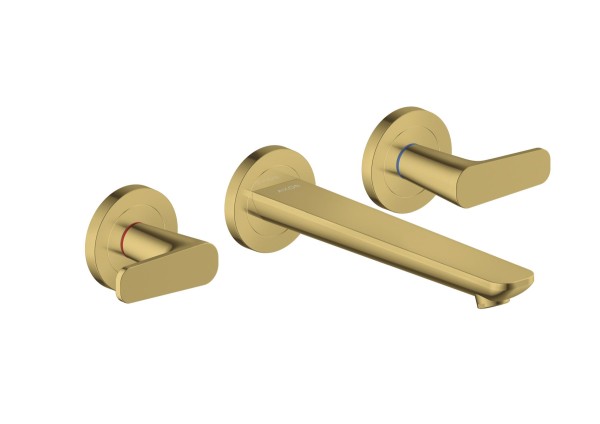 Hansgrohe 3-Loch WTA Wand Unterputz Axor Citterio C mit Auslauf 195 mm polished gold optic , 49070