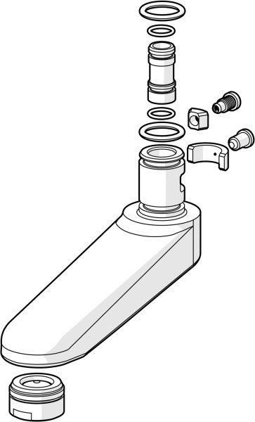Hansa Auslauf 96 mm, 59910419