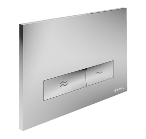 Schell WC-Betätigungsplatte KONKAV Zweimengenspülung, weiß, 031221599