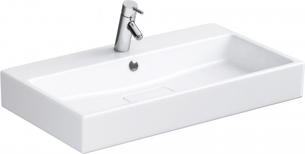 Neuesbad Serie 200 Keramik Waschtisch, B:810, T:465, H:155mm, weiss mit Beschichtung