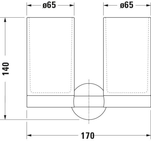 Duravit Starck T Zahnputzbecher Gold Poliert 170x98x140 mm - 0099483400