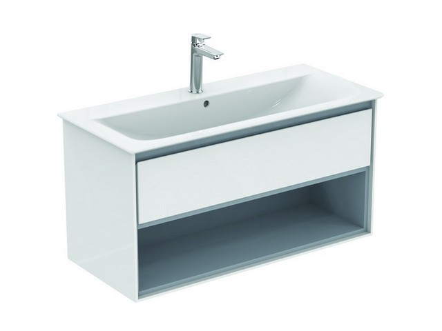 Ideal Standard Ersatzteil Schubladenfront CONNECT AIR, f. WTU 1000mm, Pinie u. Braun matt, EF673UK EF673UK