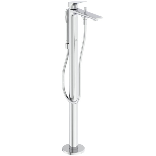 Ideal Standard Wannenarmatur freistehend Unterputz LaDolceVita mit Handbrause-Set Chrom, BD673AA