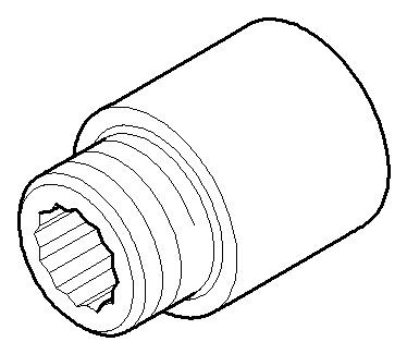 Dornbracht Verlängerung Ersatzteile 092403080 1/2" x 25 mm