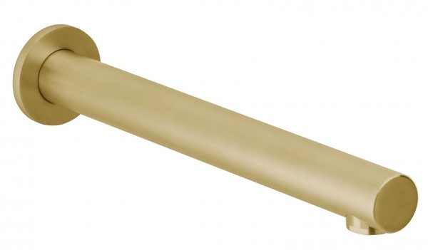 Herzbach Design iX Wandauslauf 240mm Edelstahl Brass, 21.142000.2.41