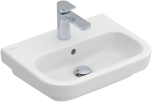 Villeroy & Boch Handwaschbecken Architectura 4373 500x380mm, 1 Hahnloch mit Überlauf Weiß Alpin, 437